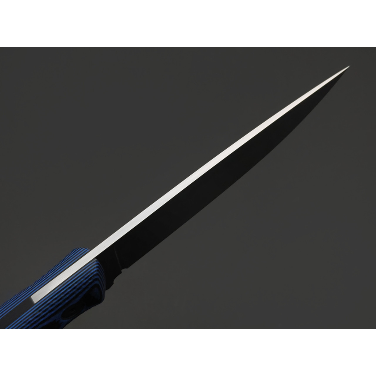 Град Горький нож Оса сталь VG-10 полировка, рукоять G10 black & blue