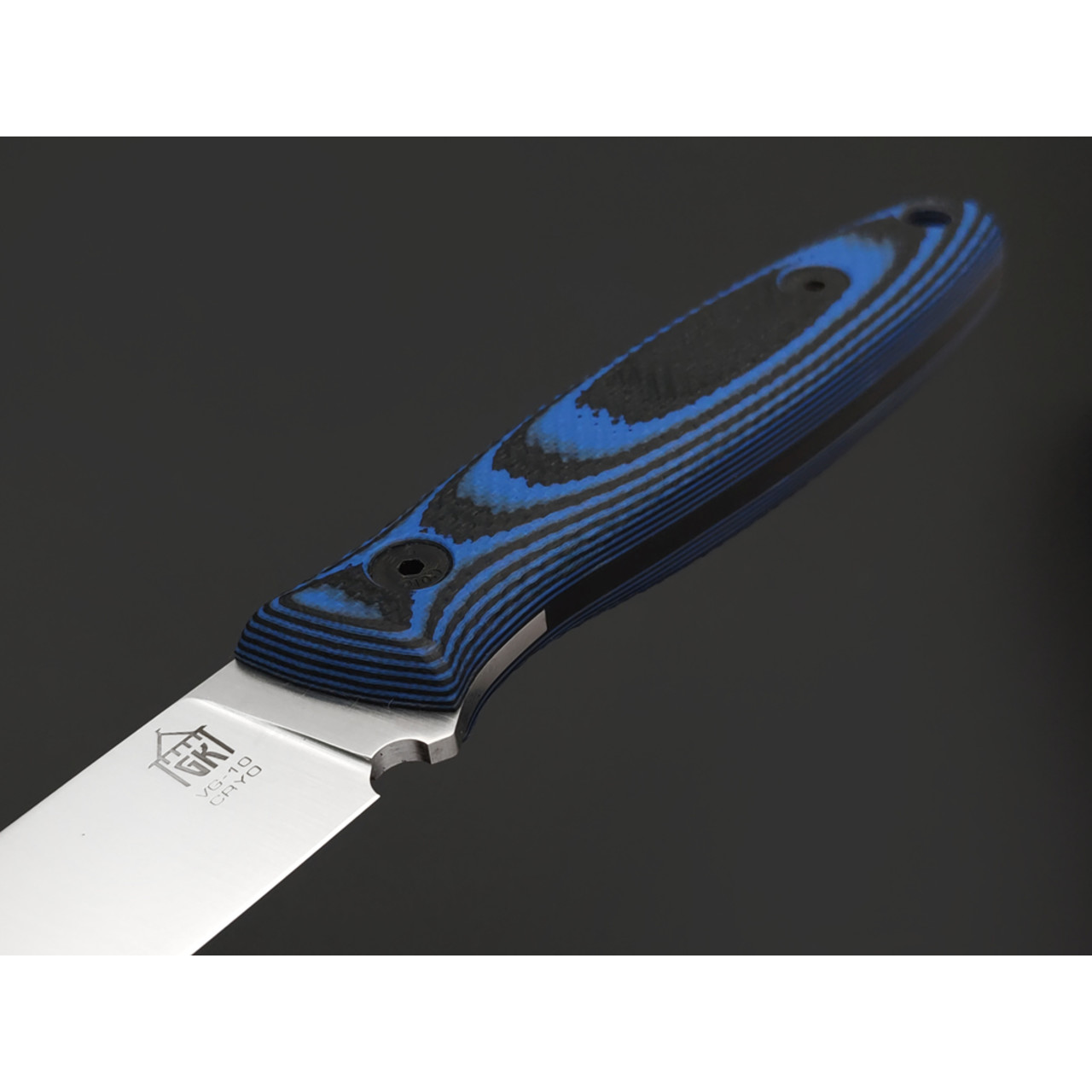 Град Горький нож Оса сталь VG-10 полировка, рукоять G10 black & blue