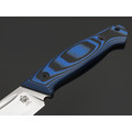 Град Горький нож Стрела сталь PGK bead blast, рукоять G10 black & blue