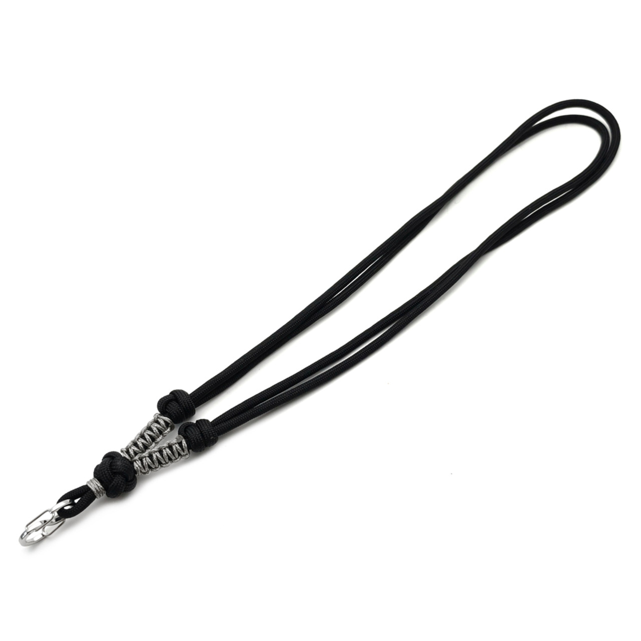 Подвес ОрЛина с карабином - Black 550 & Microcord Grey