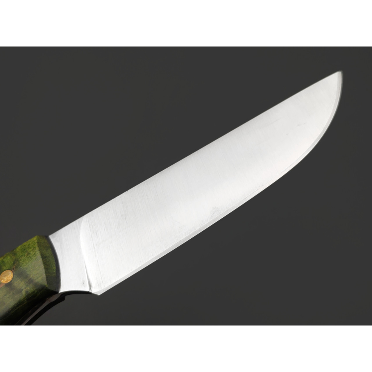 Товарищество Завьялова нож Сити сталь K340 satin, рукоять стаб. Дерево зелёное, G10 black, пины латунь