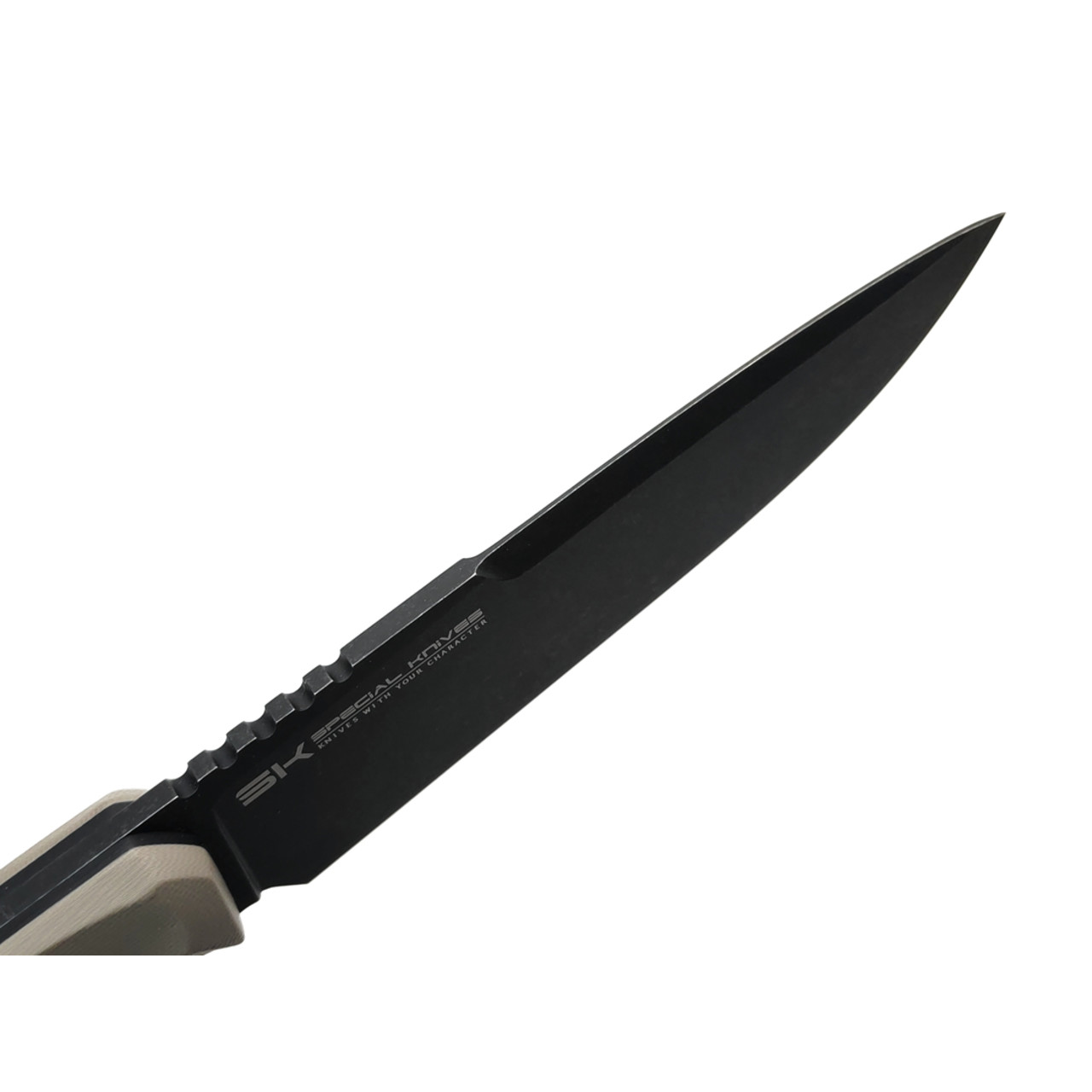 Special Knives нож Storm сталь Aus-10 блэквош, рукоять G10 tan