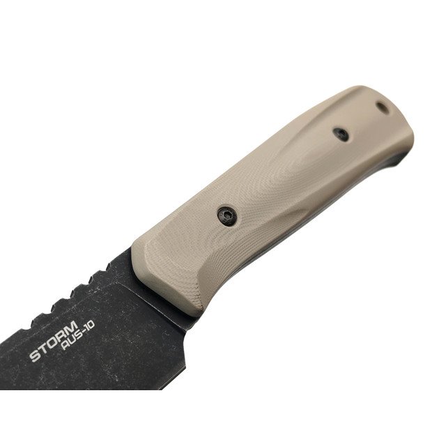 Special Knives нож Storm сталь Aus-10 блэквош, рукоять G10 tan