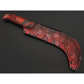 Волчий Век нож Крюк Custom сталь 95Х18 WA худ. травление, рукоять G10 black & red, пины медь Волчий Век нож Крюк Custom сталь 95Х18 WA худ. травление, рукоять G10 black & red, пины медь