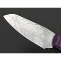 Волчий Век нож Сквозняк Brutal Edition сталь 1.4116 WA худ. травление Хаотик, рукоять G10 purple, пины латунь