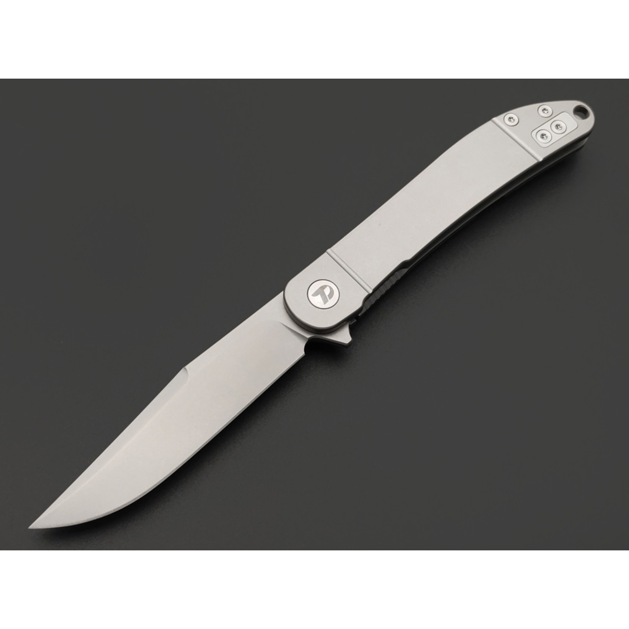 Dr.Tech складной нож Pikeblade D4366G сталь D2, рукоять Titanium TC4 gray