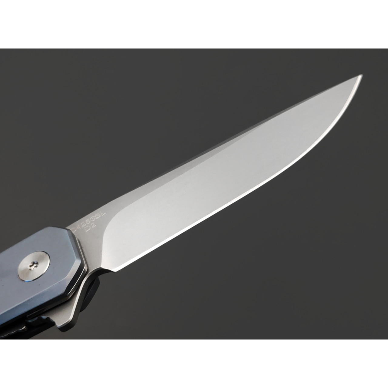 Dr.Tech складной нож Urban D4286BL сталь D2, рукоять Titanium TC4 blue