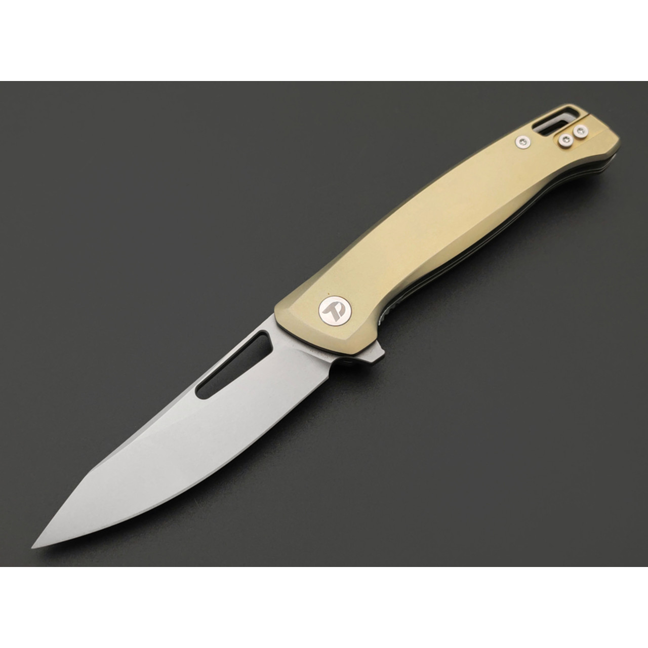 Dr.Tech складной нож Astra D4284GR сталь D2, рукоять Titanium TC4 green