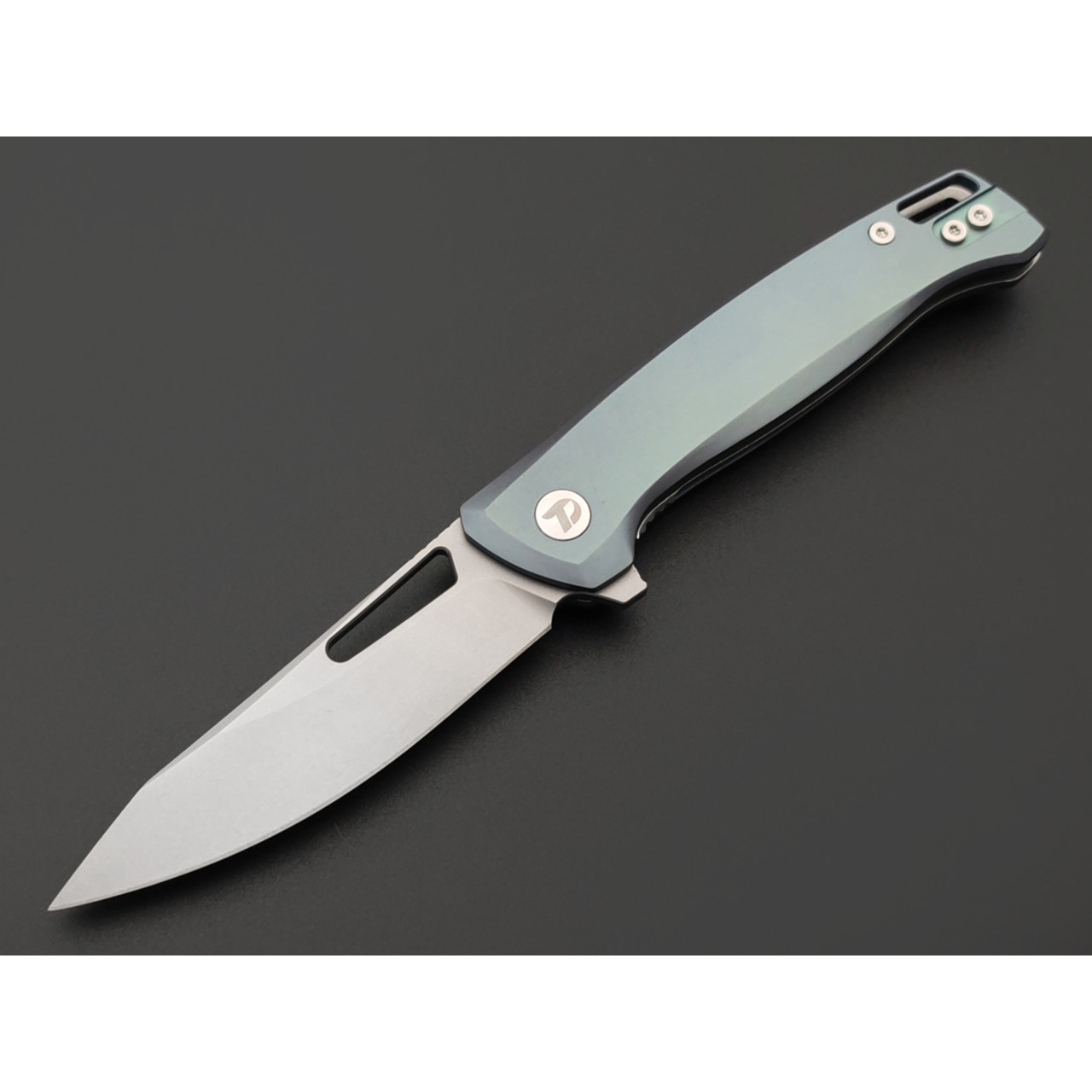 Dr.Tech складной нож Astra D4284G сталь D2, рукоять Titanium TC4 gray