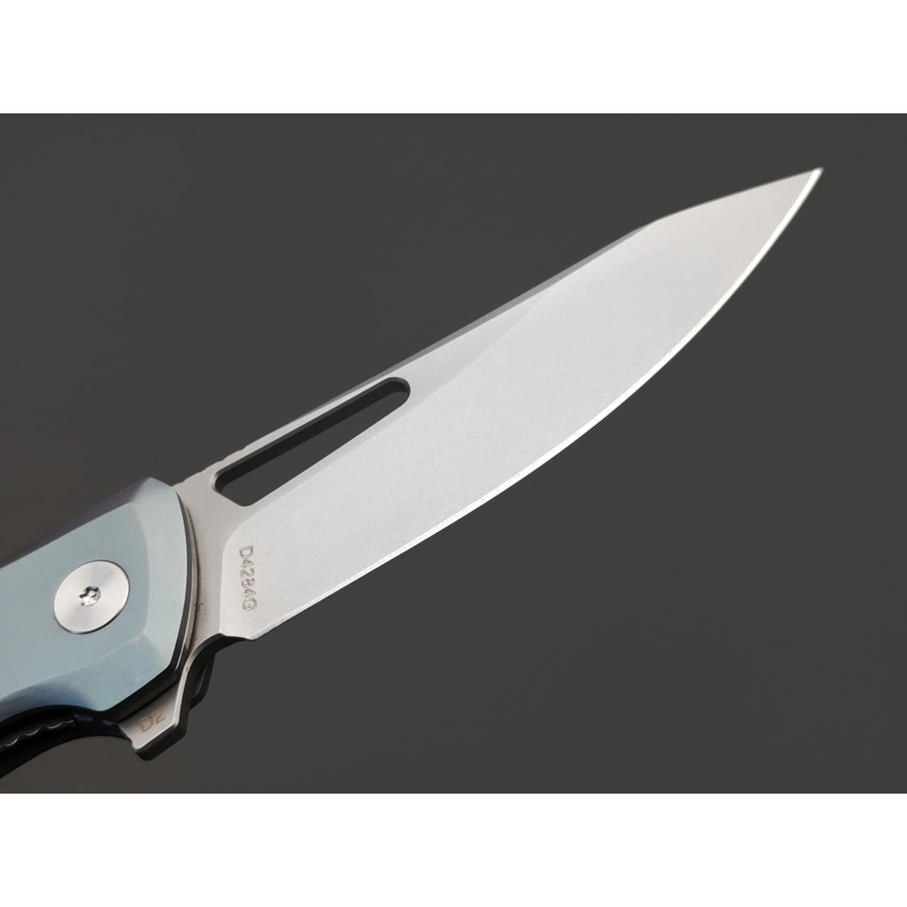 Dr.Tech складной нож Astra D4284G сталь D2, рукоять Titanium TC4 gray