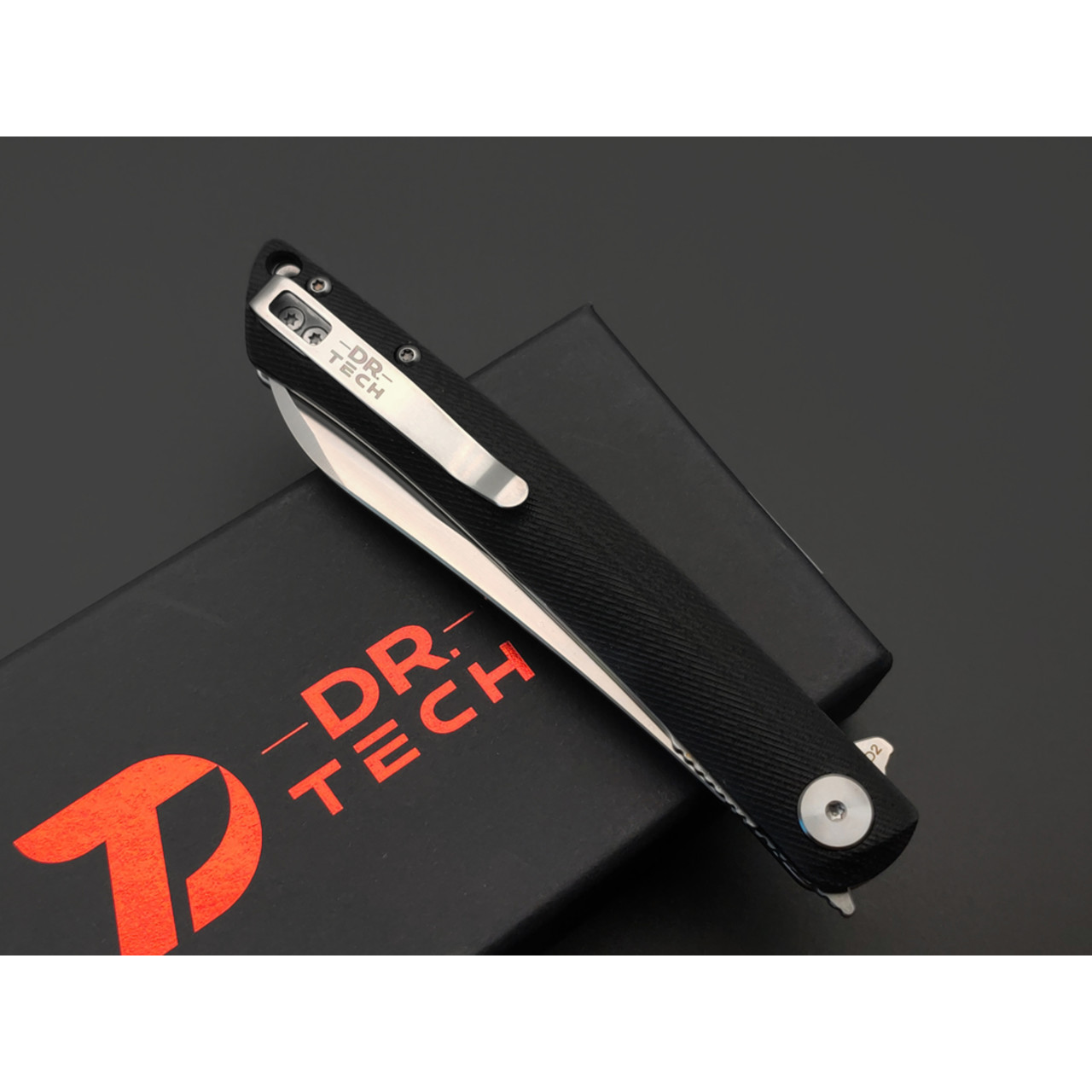 Dr.Tech складной нож Kogatana D4224LB сталь D2, рукоять G10 black