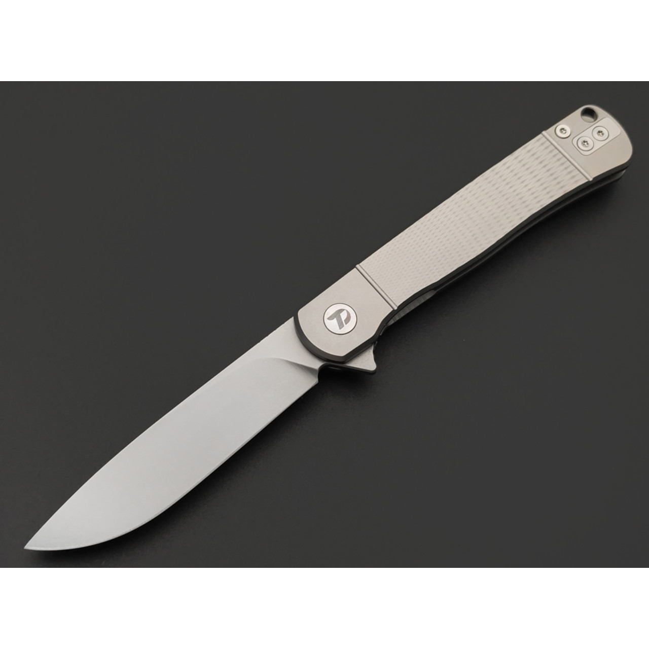 Dr.Tech складной нож Impuls D4369G сталь D2, рукоять Titanium TC4 gray