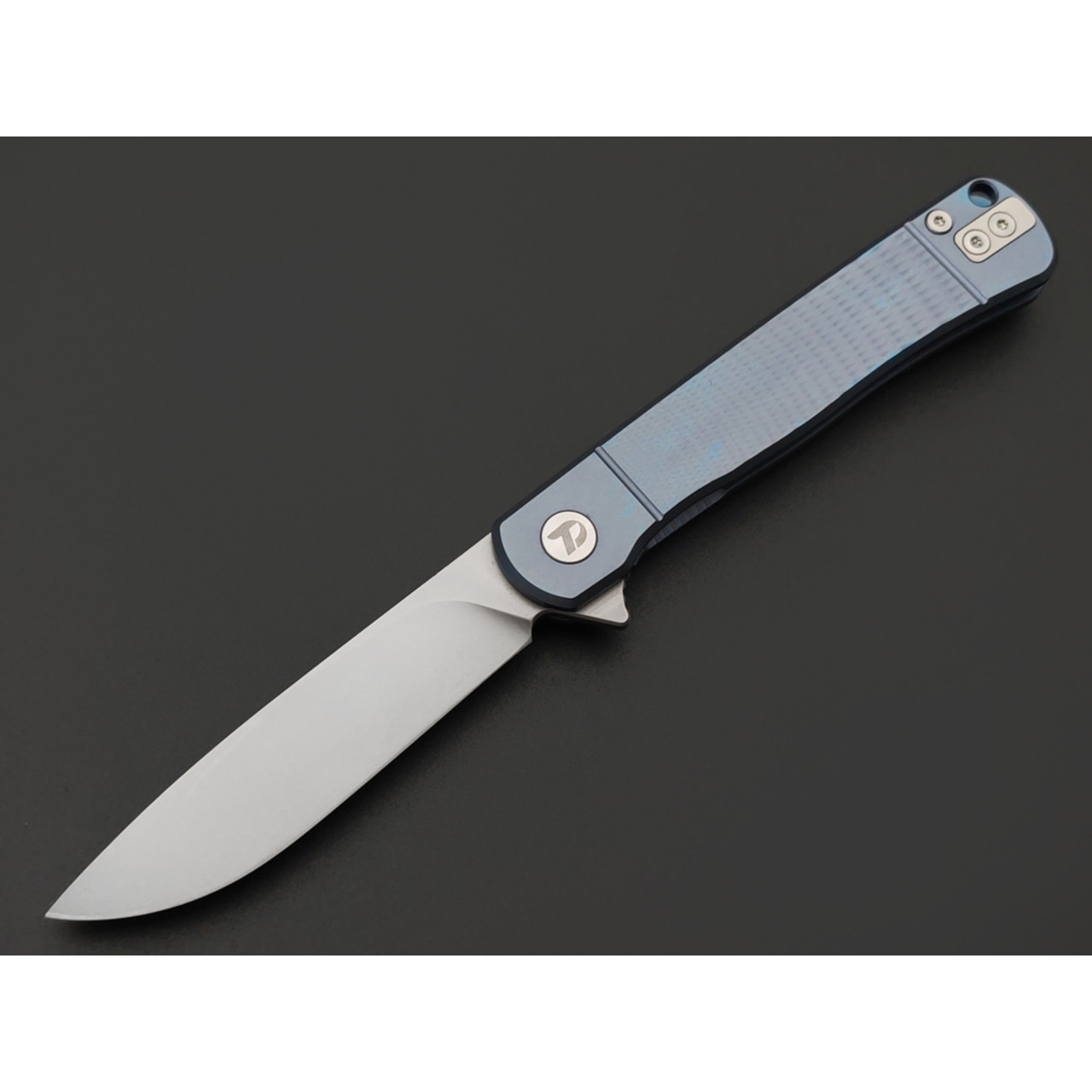 Dr.Tech складной нож Impuls D4369BL сталь D2, рукоять Titanium TC4 blue