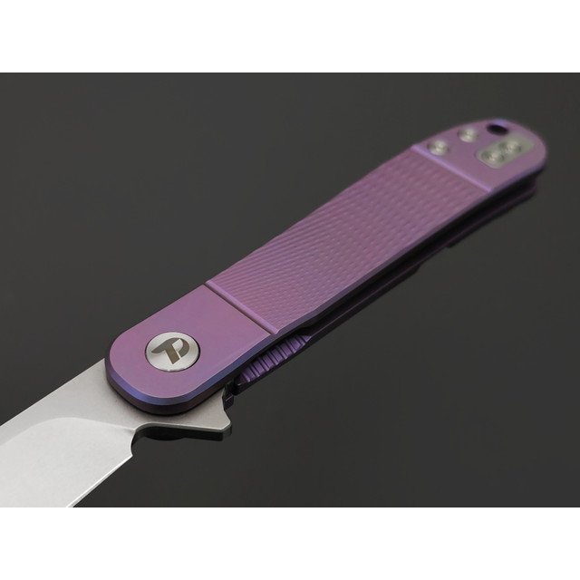 Dr.Tech складной нож Impuls-K D4370P сталь D2, рукоять Titanium TC4 purple