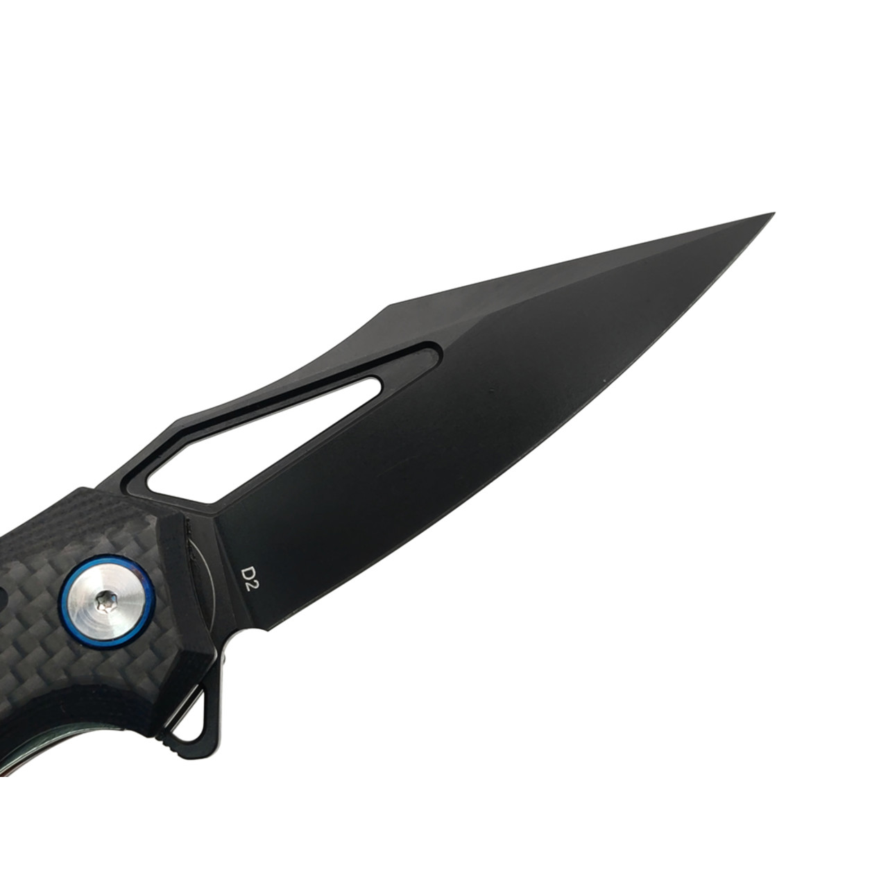Dr.Tech складной нож Marin D3393C сталь D2, рукоять G10 black, carbon fiber black