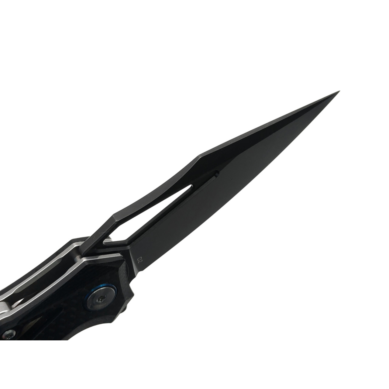 Dr.Tech складной нож Marin D3393C сталь D2, рукоять G10 black, carbon fiber black