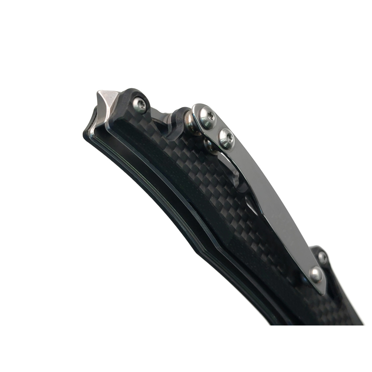 Dr.Tech складной нож Marin D3393C сталь D2, рукоять G10 black, carbon fiber black