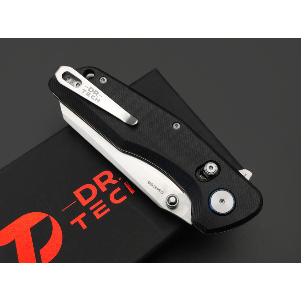 Dr.Tech складной нож Nomad D3442GB сталь D2, рукоять G10 black