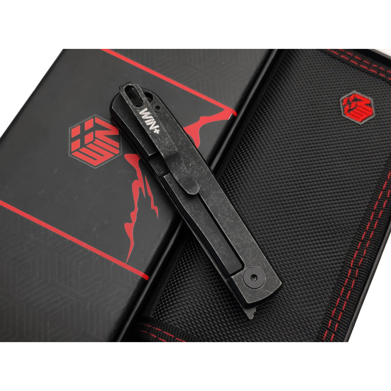 WIN+ by Dr.Tech складной нож Regnum W4274TB сталь D2, рукоять Titanium TC4 black