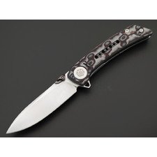 WIN+ by Dr.Tech складной нож Vindex W3610MG сталь 14C28N, рукоять Micarta pattern gray
