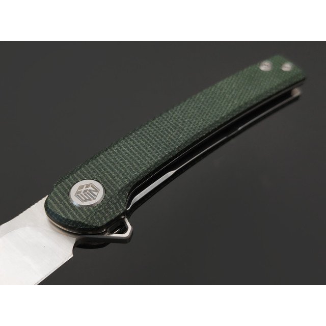 WIN+ by Dr.Tech складной нож Corvet W3613MG сталь D2, рукоять Микарта зелёная