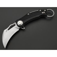 Dr.Tech складной нож Curvy D4221AB сталь 14C28N, рукоять Aluminum black
