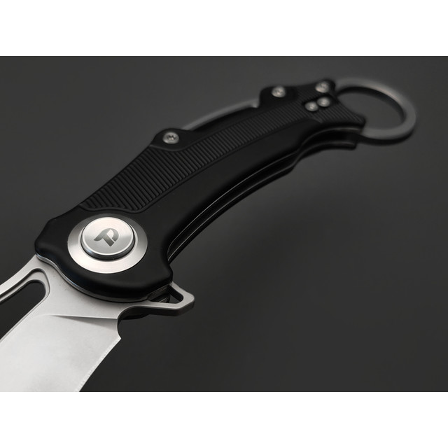 Dr.Tech складной нож Curvy D4221AB сталь 14C28N, рукоять Aluminum black
