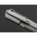 Dr.Tech складной нож Arcanum D3403G сталь M390, рукоять Titanium TC4 gray, zirconium alloy Damascus