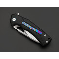Dr.Tech складной нож Aventur D9042B сталь M390, рукоять Titanium TC4 black, zirconium alloy Damascus