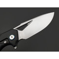 Dr.Tech складной нож Aventur D9042B сталь M390, рукоять Titanium TC4 black, zirconium alloy Damascus