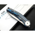 Dr.Tech складной нож Atoll Pro D9618B сталь M390, рукоять Titanium TC4 blue engraved Dr.Tech складной нож Atoll Pro D9618B сталь M390, рукоять Titanium TC4 blue engraved