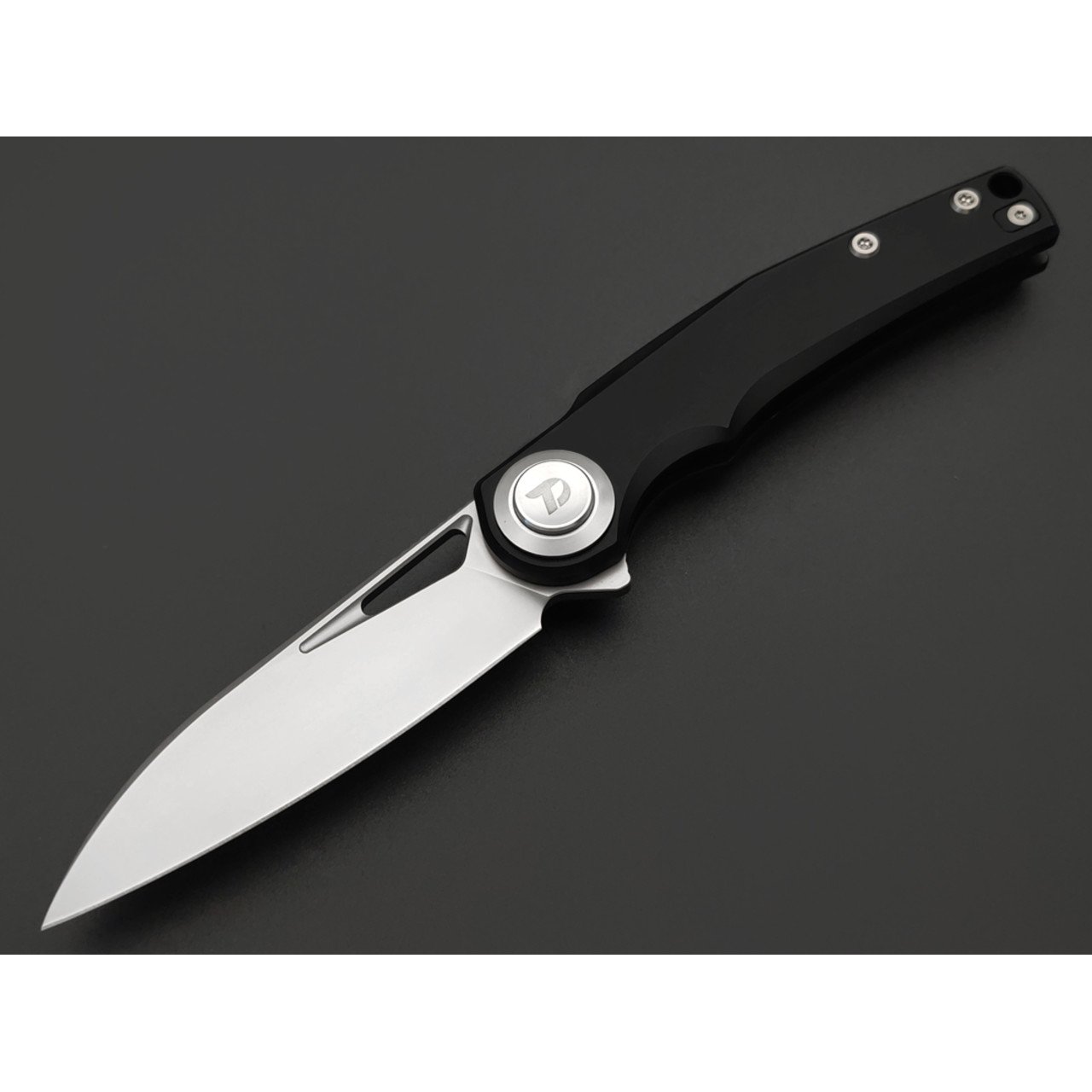 Dr.Tech складной нож Ondin Pro D4130B сталь M390, рукоять Titanium TC4 black