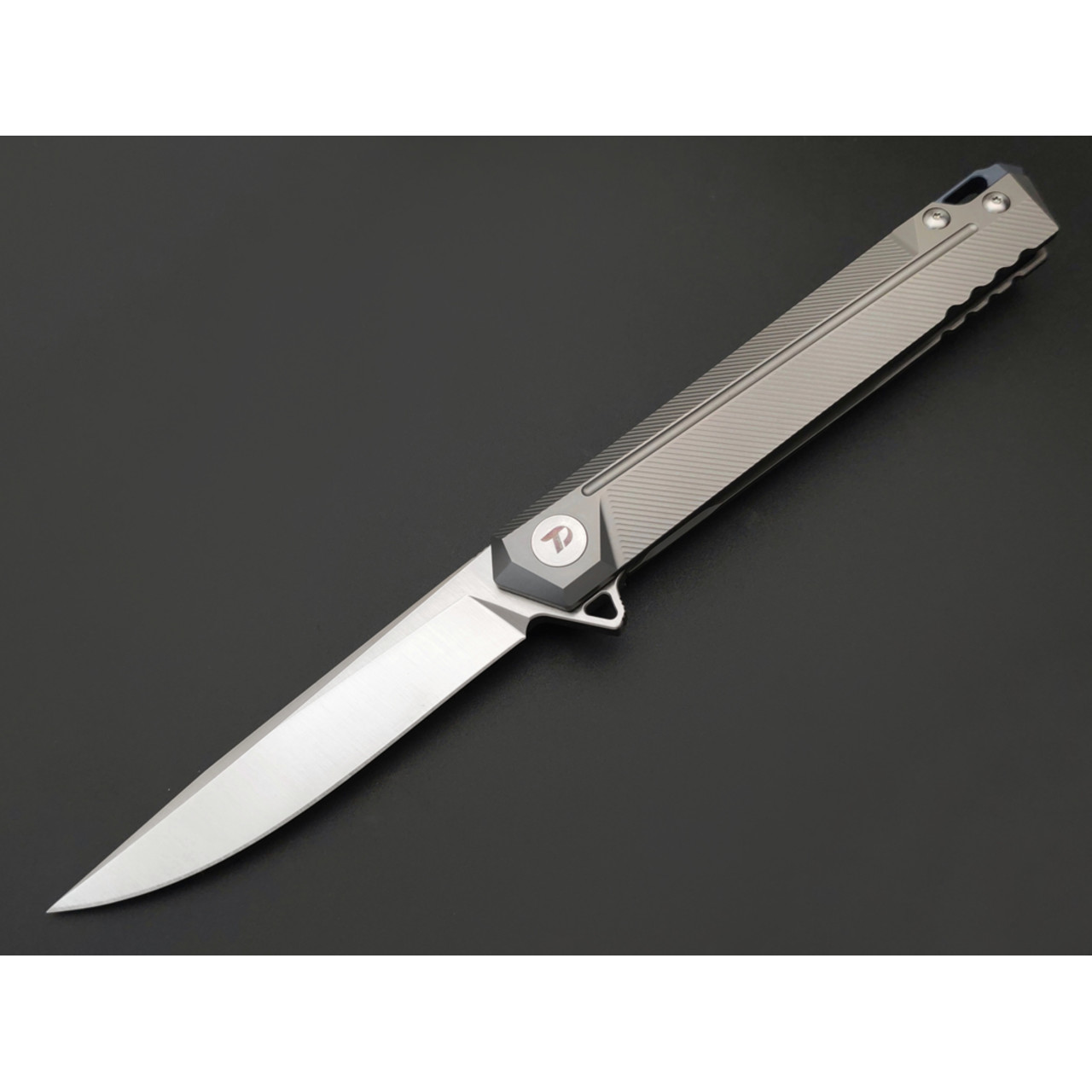 Dr.Tech складной нож Stormway D5311TG сталь CPM S35VN, рукоять Titanium TC4 gray