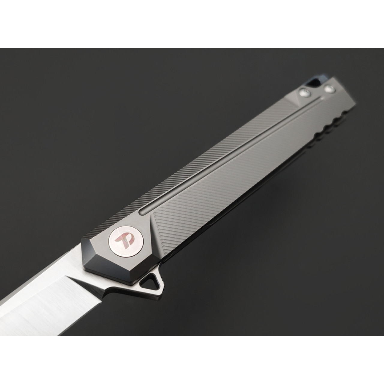 Dr.Tech складной нож Stormway D5311TG сталь CPM S35VN, рукоять Titanium TC4 gray