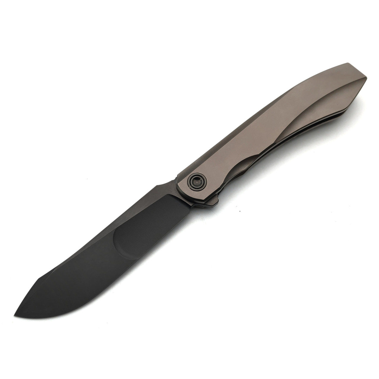 TuoTown складной нож Specter TST-MSD сталь M390 DLC, рукоять рукоять Titanium TC4, Crystal Ti gold