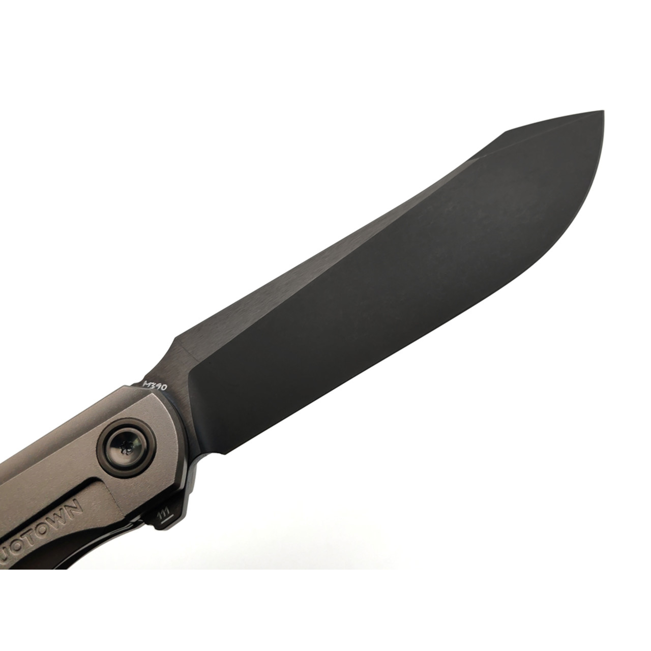 TuoTown складной нож Specter TST-MSD сталь M390 DLC, рукоять рукоять Titanium TC4, Crystal Ti gold