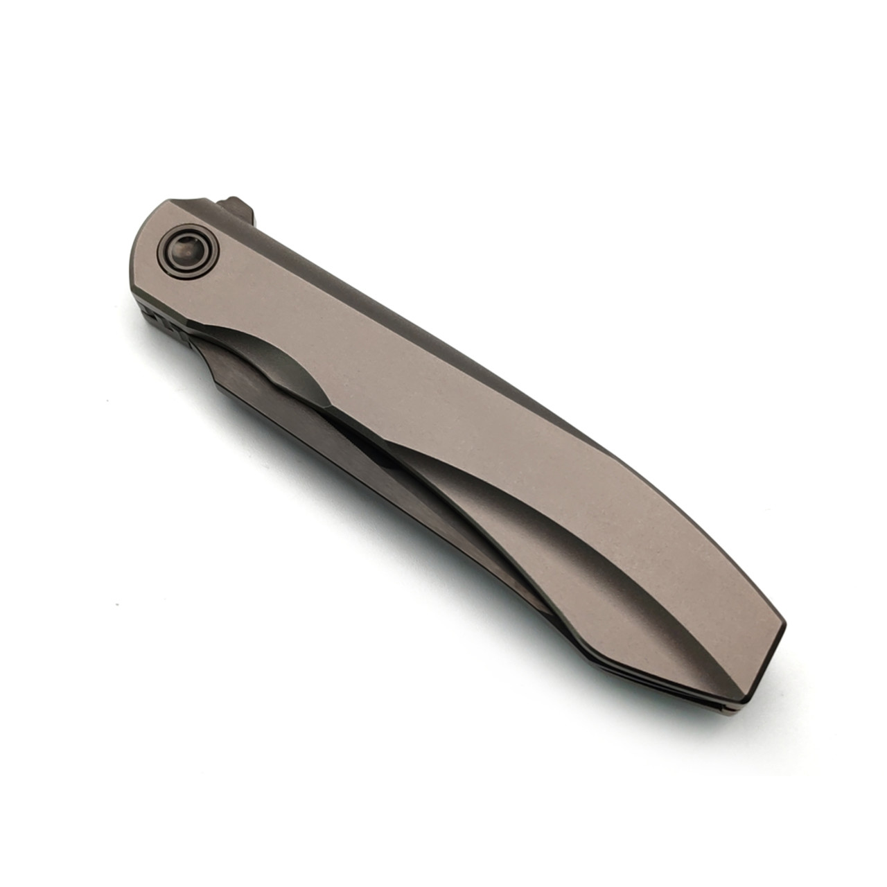 TuoTown складной нож Specter TST-MSD сталь M390 DLC, рукоять рукоять Titanium TC4, Crystal Ti gold