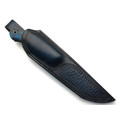 Влад Матвеев нож VM61 мозаичный дамаск, рукоять Carbon fiber chaotic blue, мозаичные пины