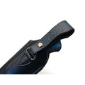 Влад Матвеев нож VM61 мозаичный дамаск, рукоять Carbon fiber chaotic blue, мозаичные пины