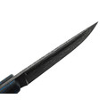 Влад Матвеев нож VM61 мозаичный дамаск, рукоять Carbon fiber chaotic blue, мозаичные пины