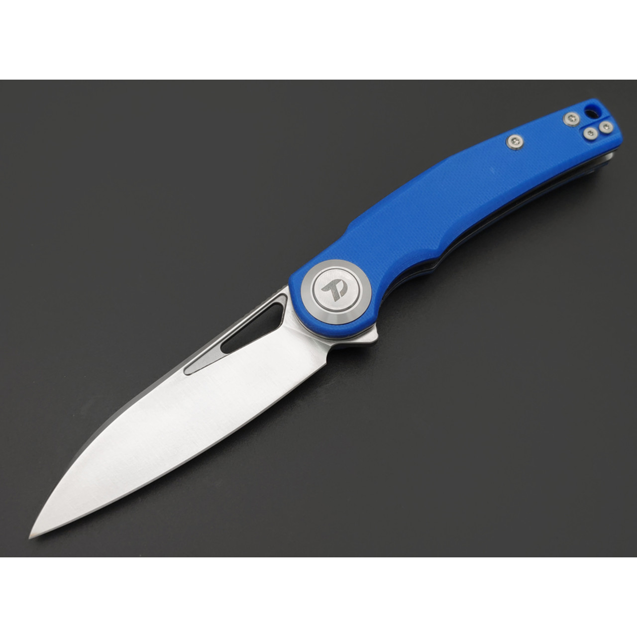 Dr.Tech складной нож Ondin Pro D4130GBL сталь D2, рукоять G10 blue