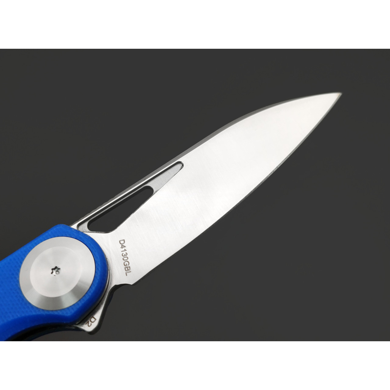 Dr.Tech складной нож Ondin Pro D4130GBL сталь D2, рукоять G10 blue