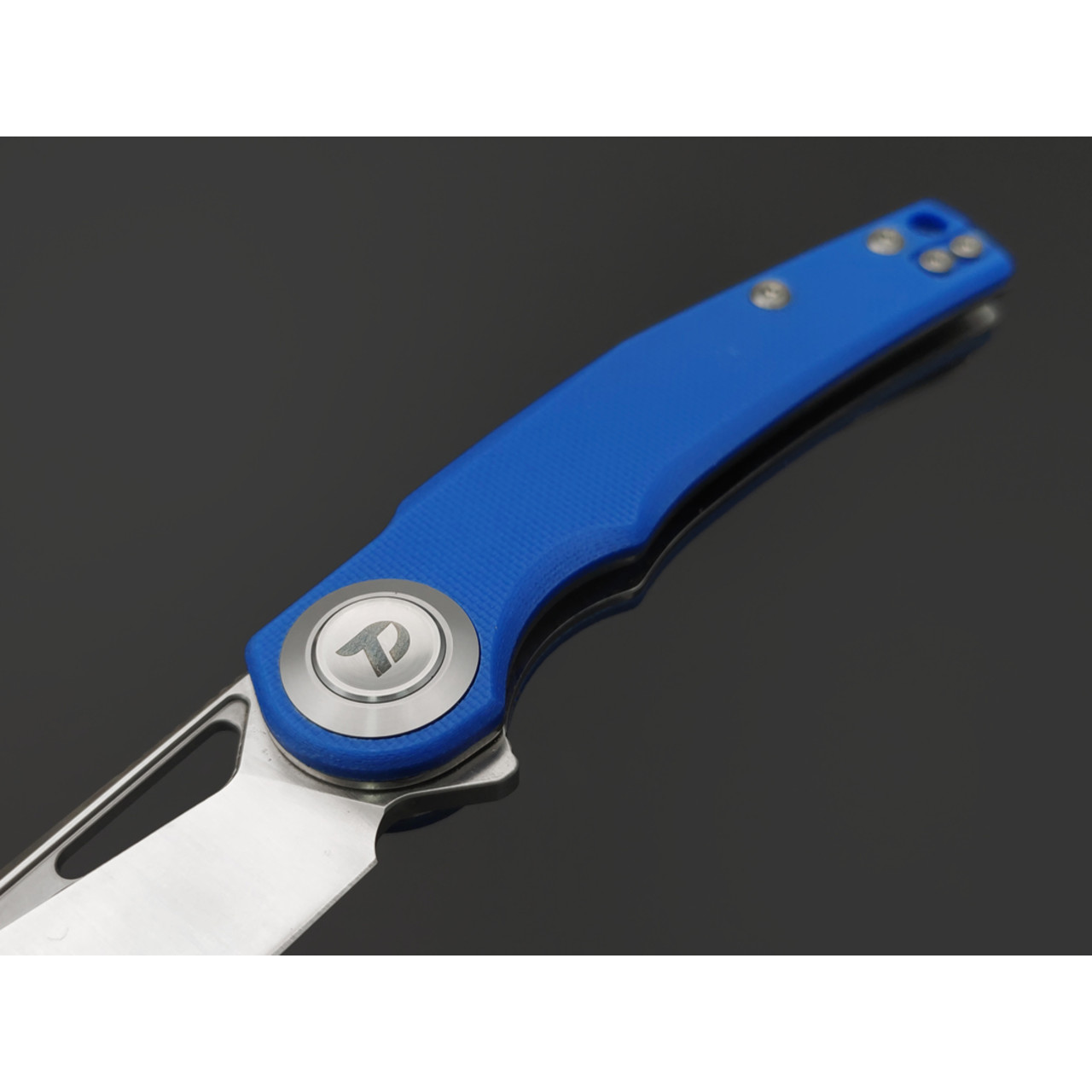 Dr.Tech складной нож Ondin Pro D4130GBL сталь D2, рукоять G10 blue