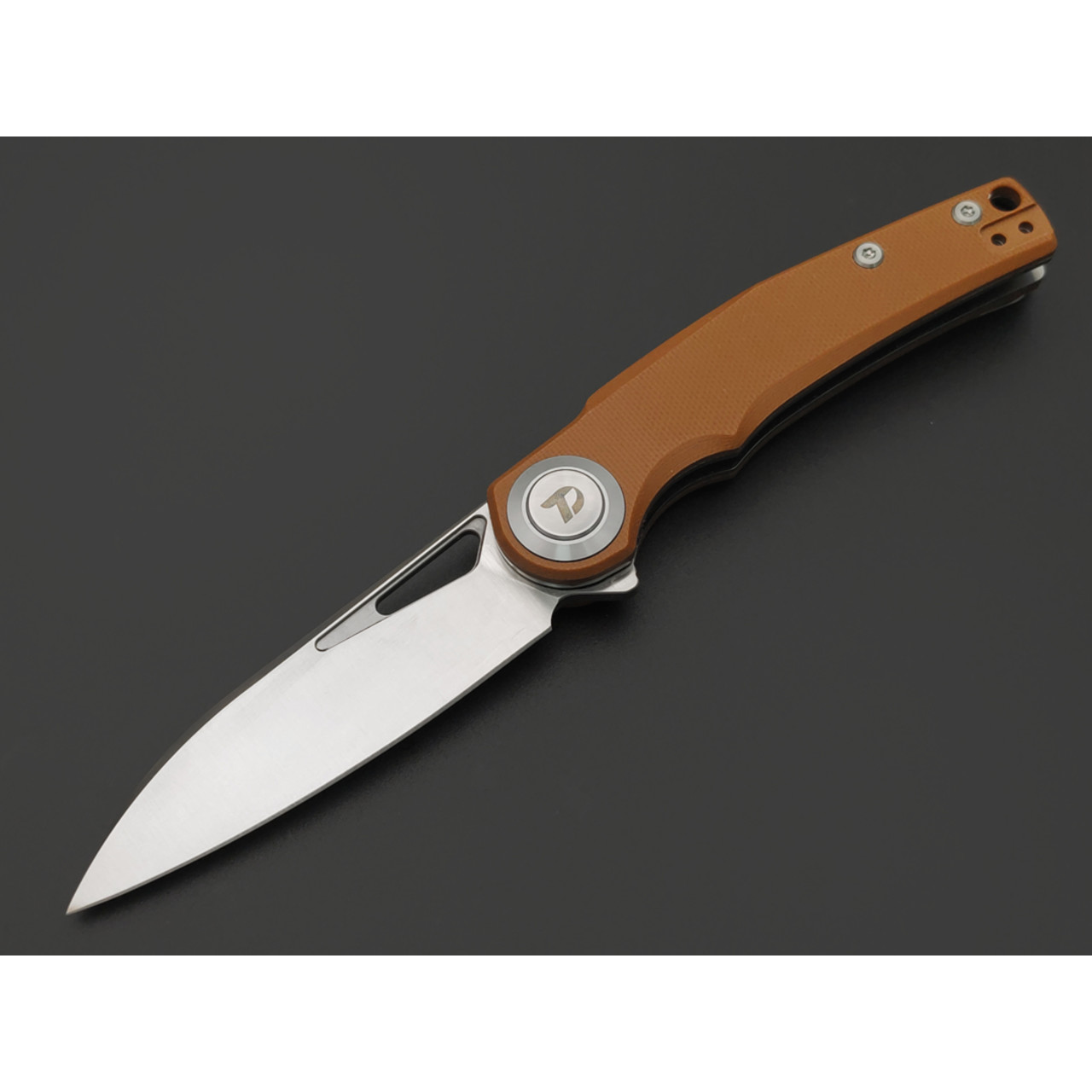 Dr.Tech складной нож Ondin Pro D4130GBR сталь D2, рукоять G10 brown