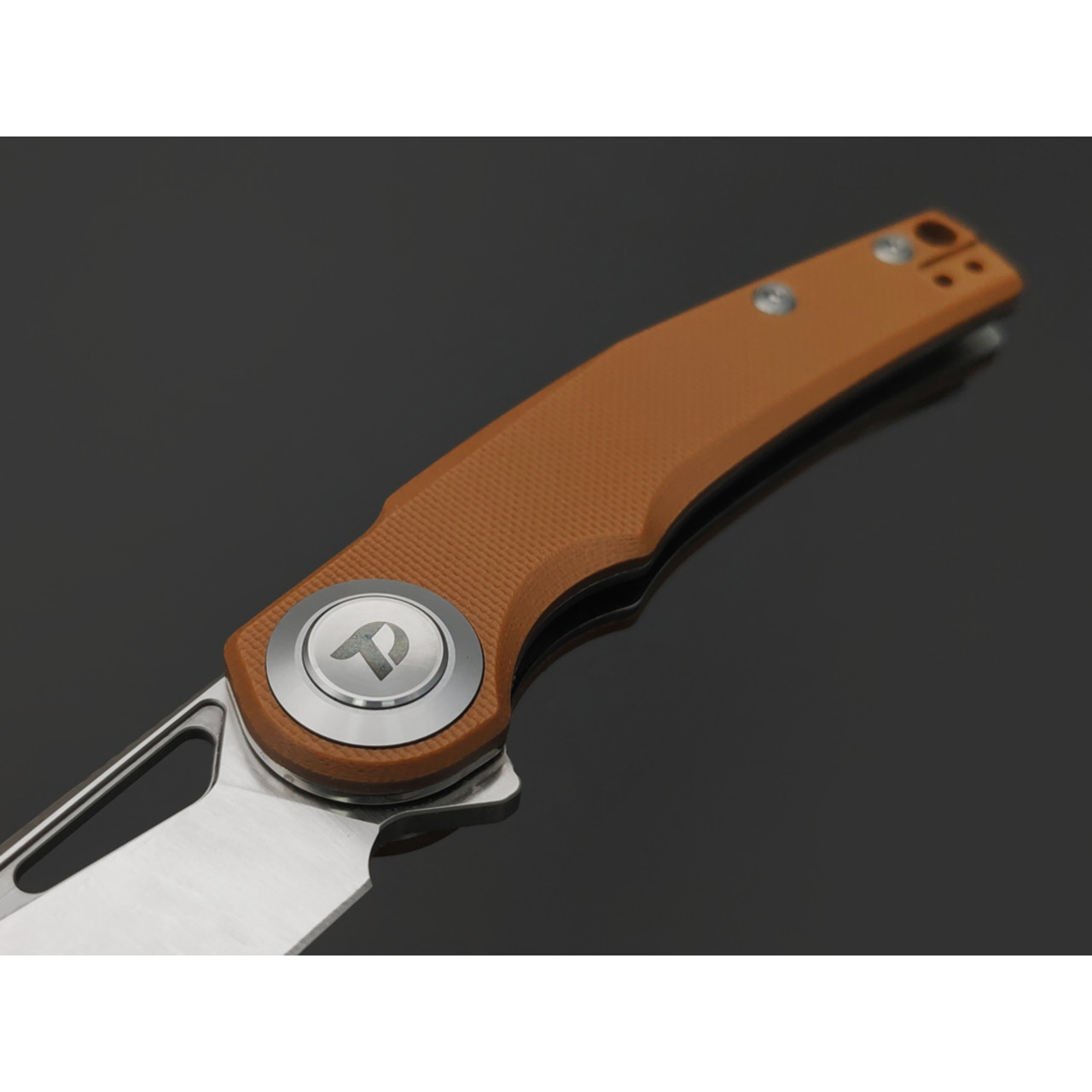 Dr.Tech складной нож Ondin Pro D4130GBR сталь D2, рукоять G10 brown