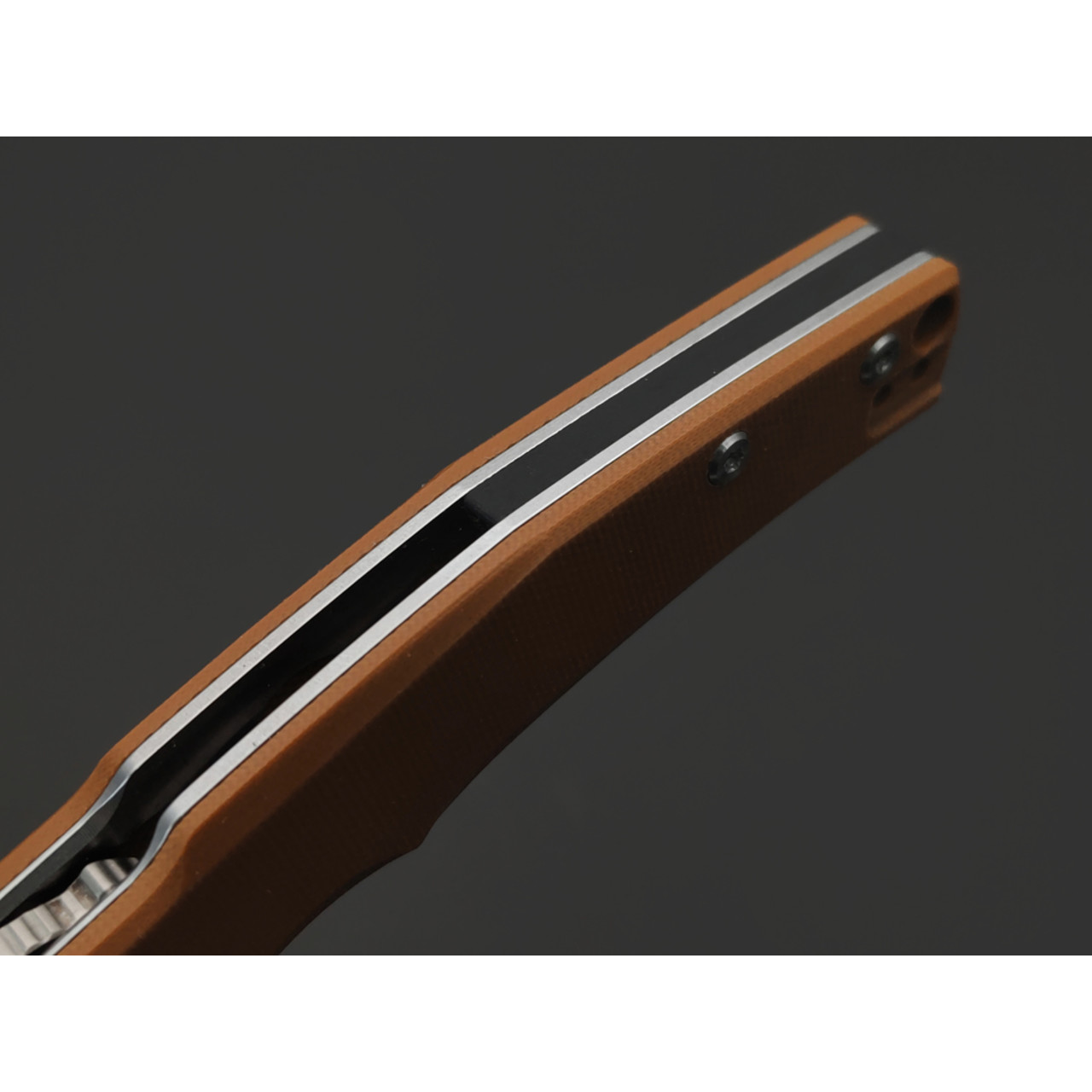 Dr.Tech складной нож Ondin Pro D4130GBR сталь D2, рукоять G10 brown