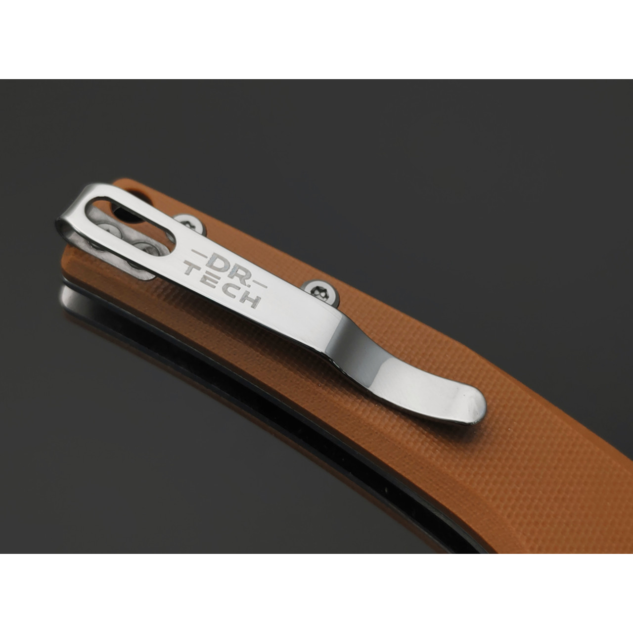 Dr.Tech складной нож Ondin Pro D4130GBR сталь D2, рукоять G10 brown
