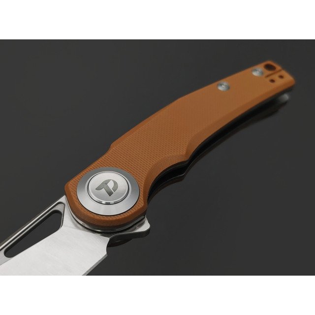 Dr.Tech складной нож Ondin Pro D4130GBR сталь D2, рукоять G10 brown