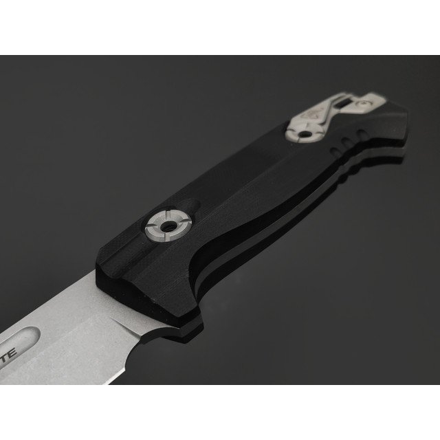 N.C.Custom нож Comandante сталь Aus-10 стоунвош, рукоять G10 black