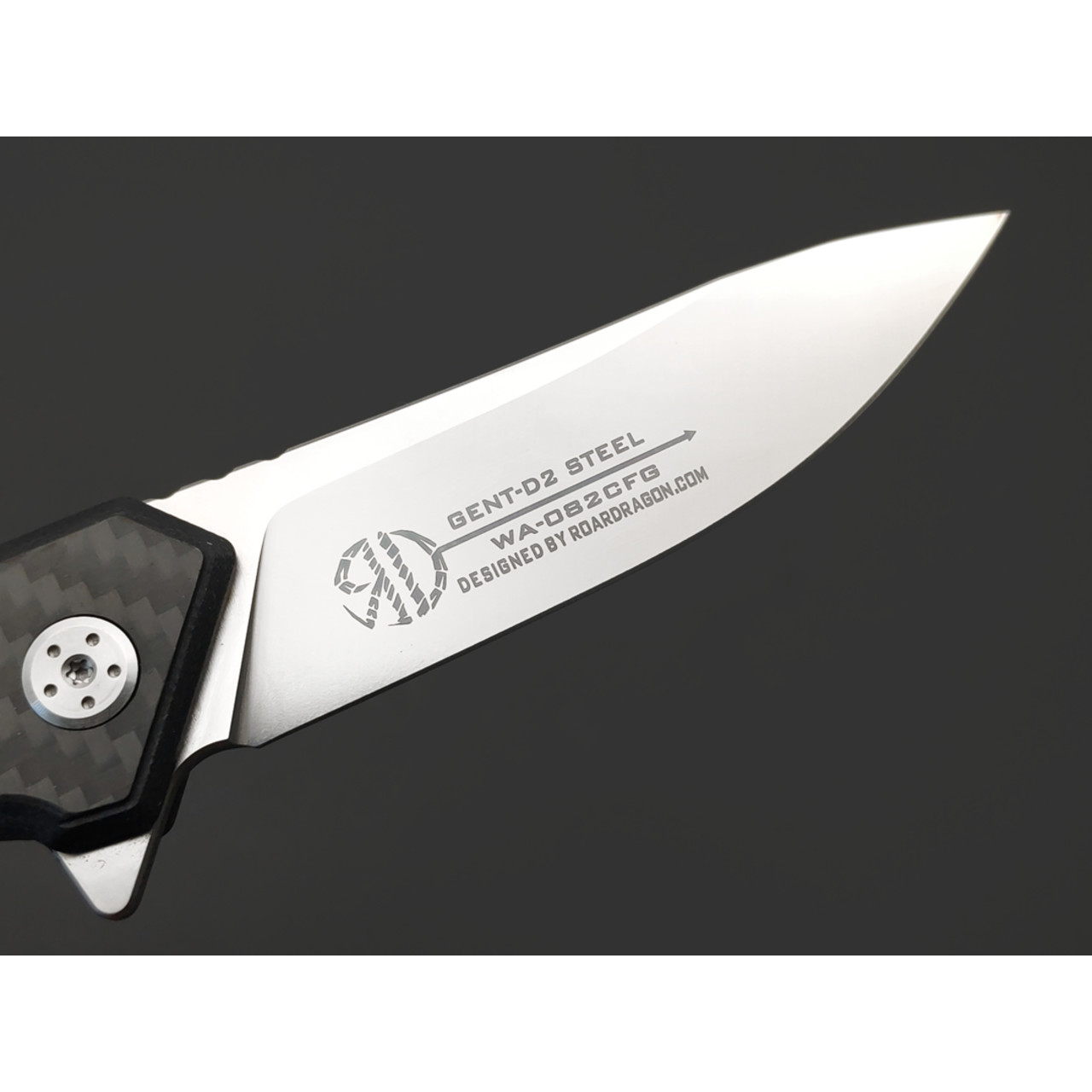 WithArmour складной нож Gent WA-082CFG сталь D2, рукоять G10 black, carbon fiber